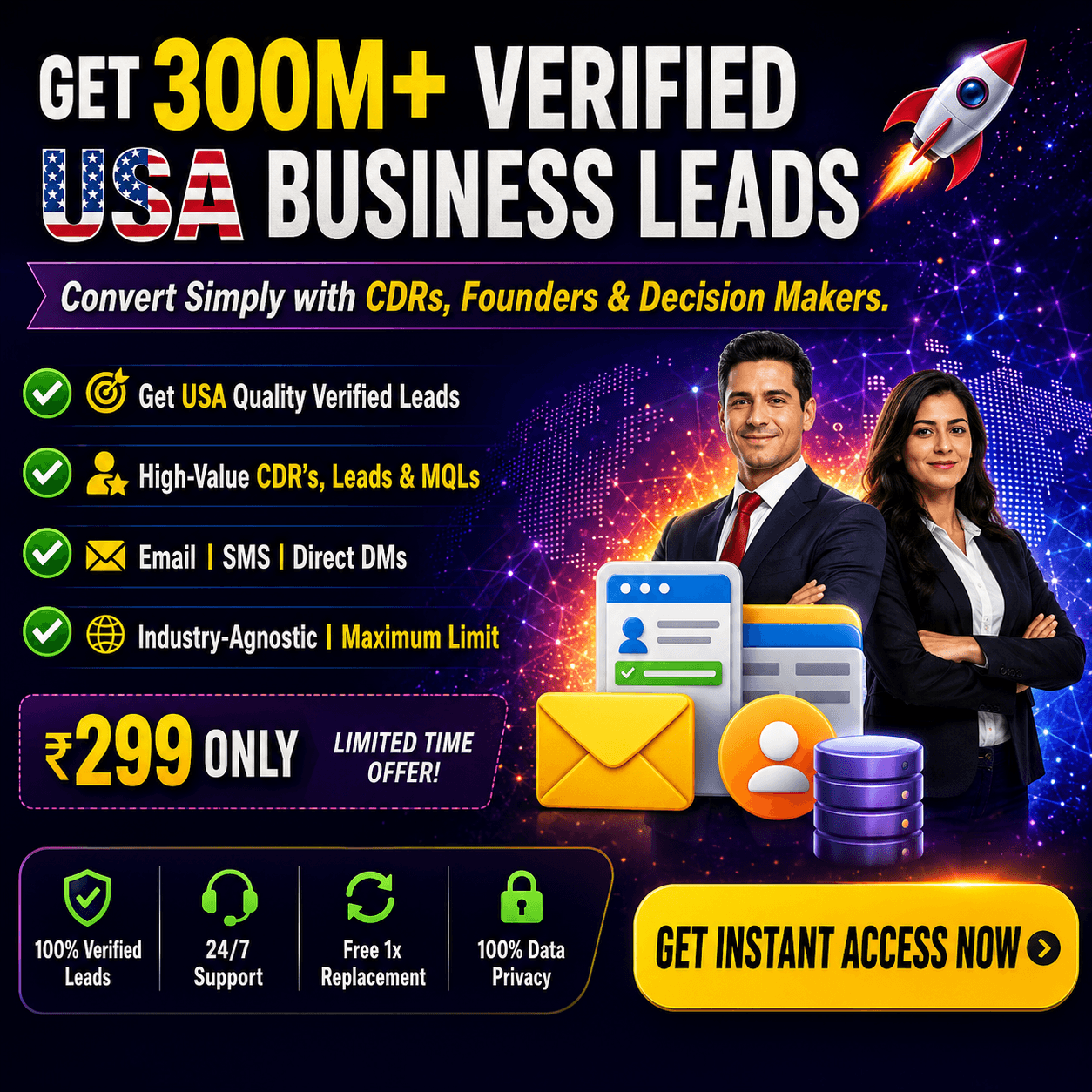 50 Crore+ Verified USA Businesses Leads Database🚀