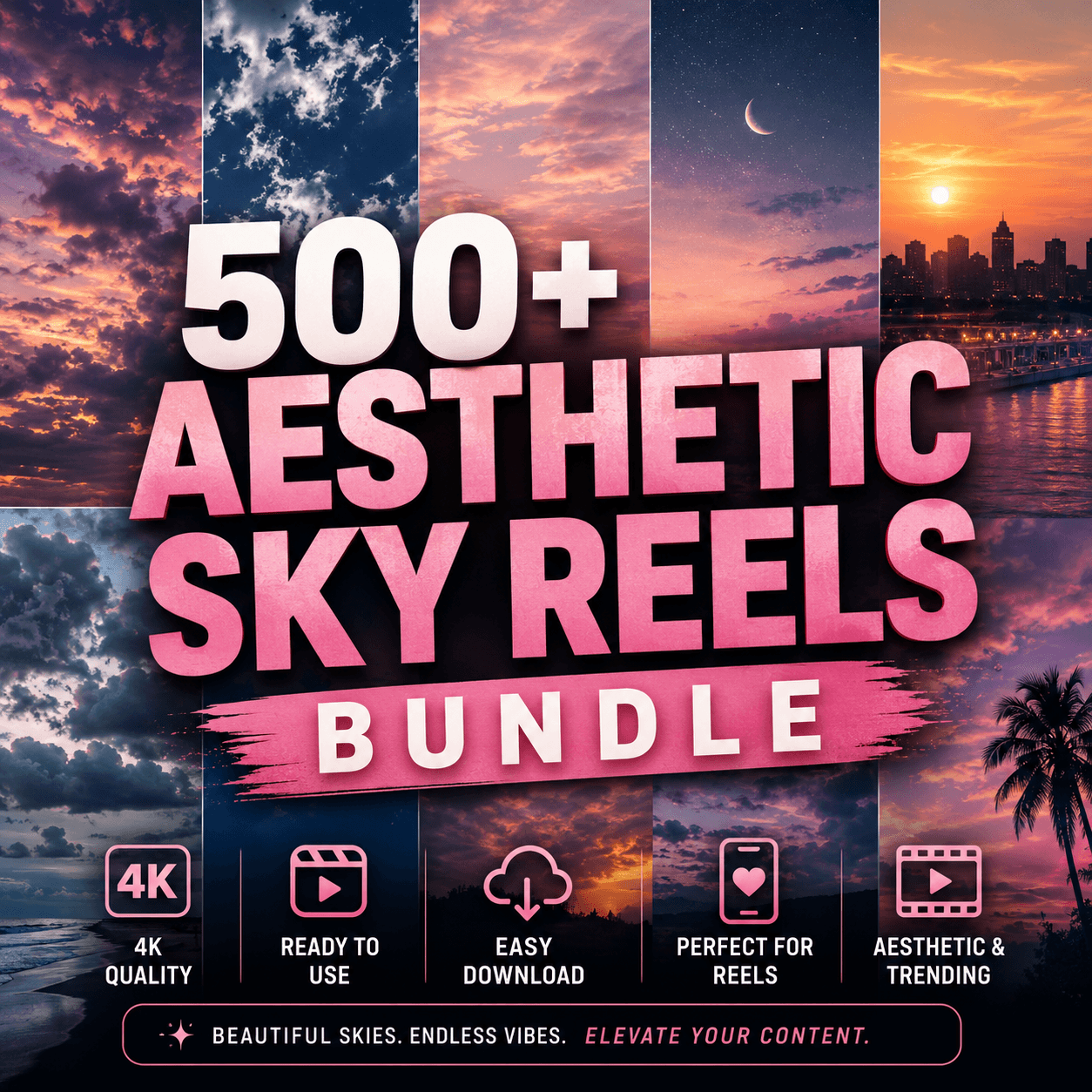 500+ Aesthetic Reels Bundle