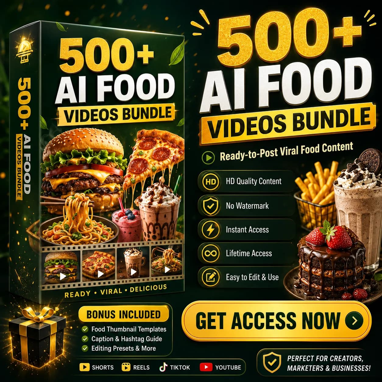 500+ Ai Food Reels Bundle 🥳🥳